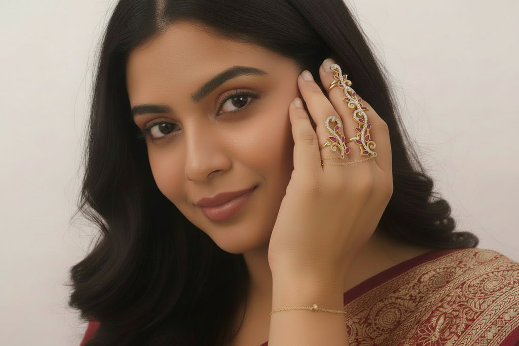 Diamond finger ring set
