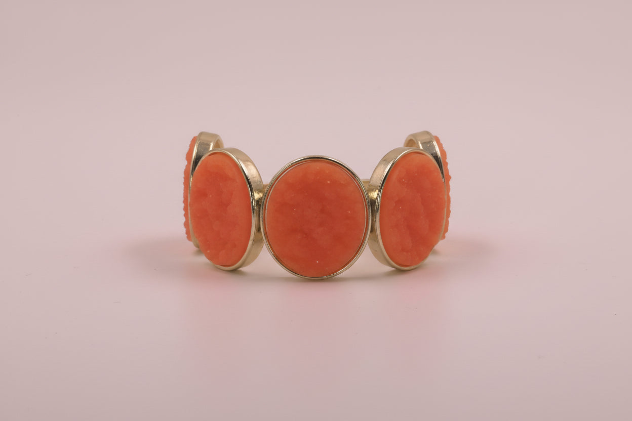 Orange stone bracelet