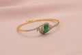 Bracelet with green stone
