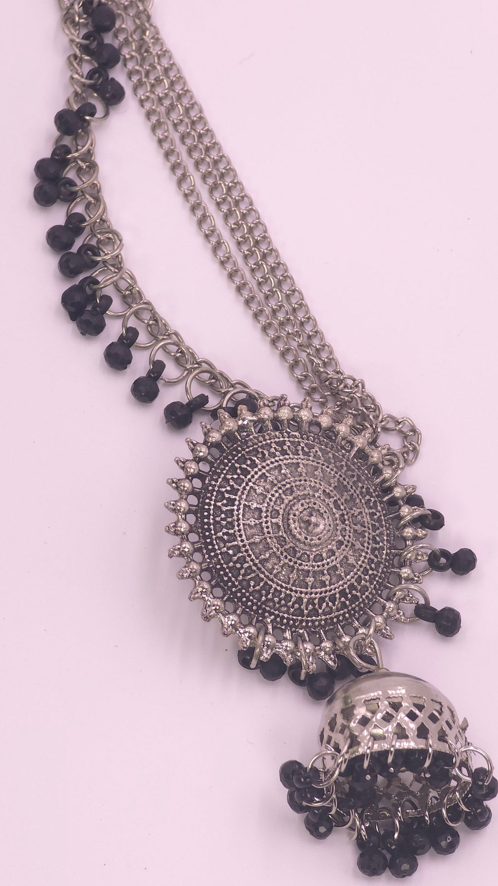 Oxide earring and mangtika