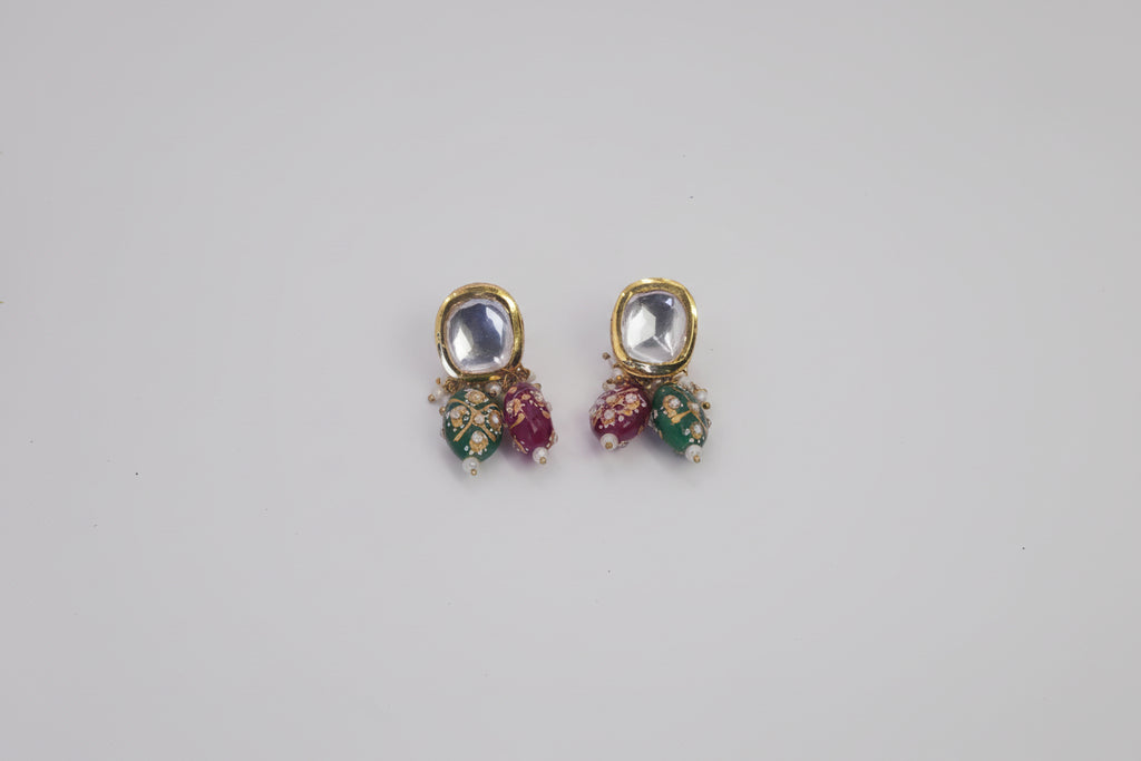 Kundan necklace, meenakari