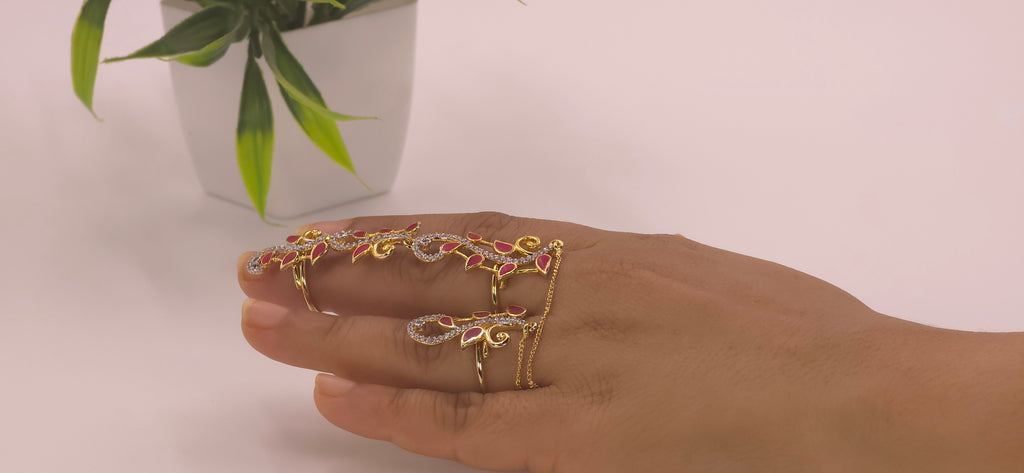 Diamond finger ring set